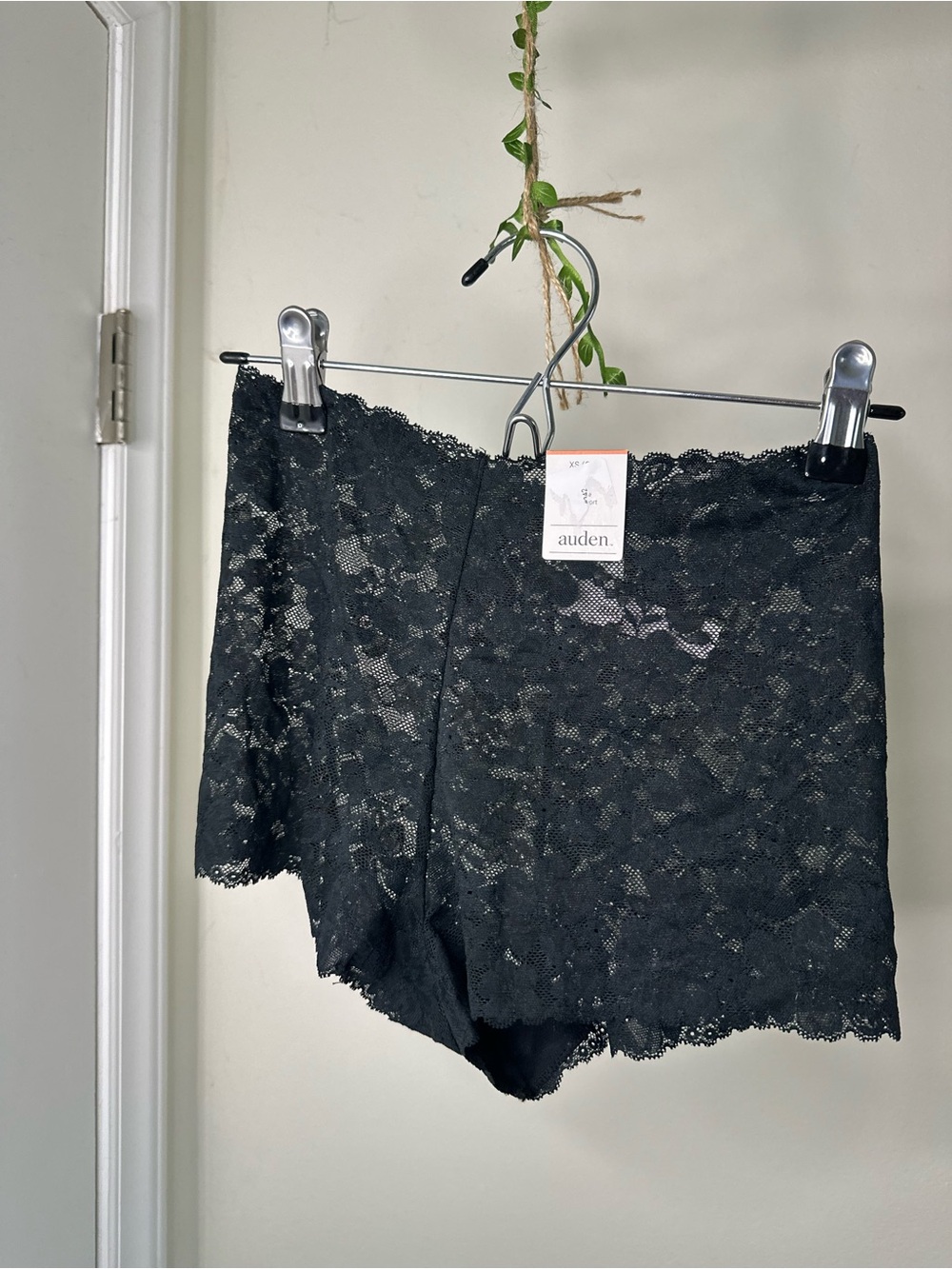 Auden Black Lace Boyshorts Panty
